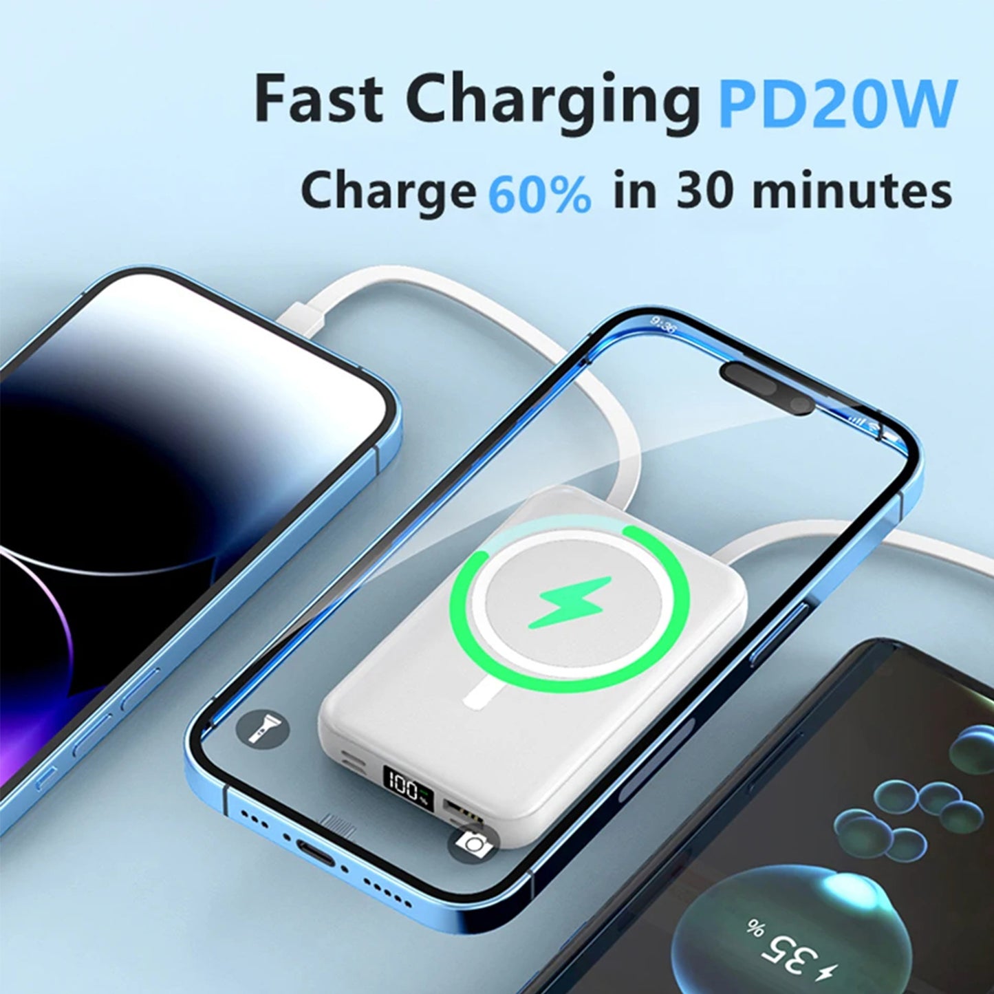 Power Bank PD 30W fast charging